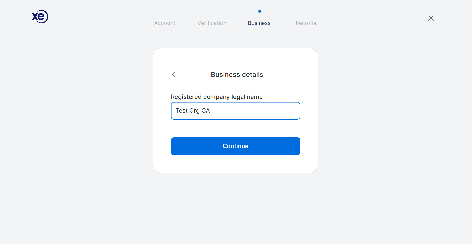 Business details step 2